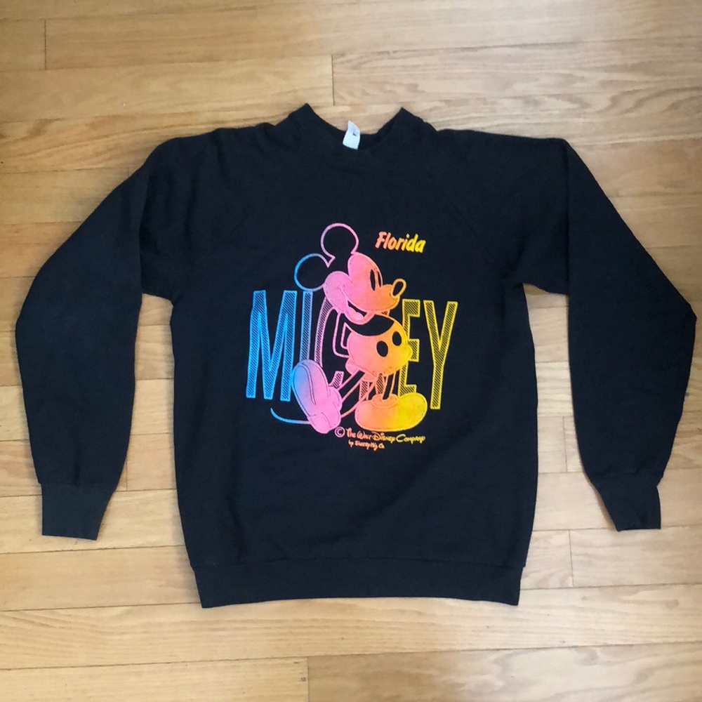 Vintage Neon Mickey Crewneck